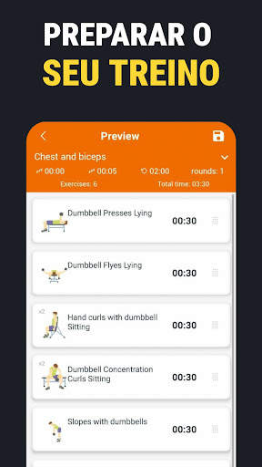 Exercícios com halteres screenshot 5