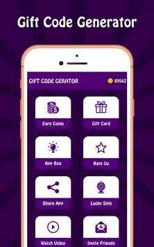 Gift Code Generator 2 تصوير الشاشة