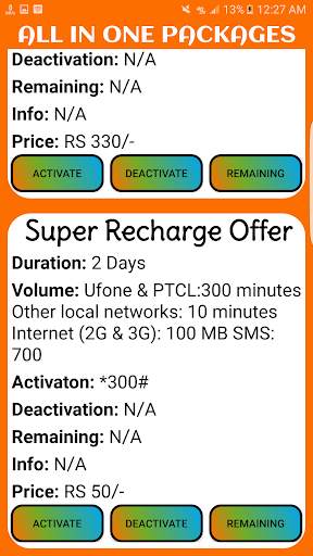 My Ufone Packages: Call, SMS & Internet 2020 screenshot 12