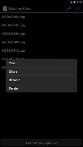 Signature Share screenshot 2