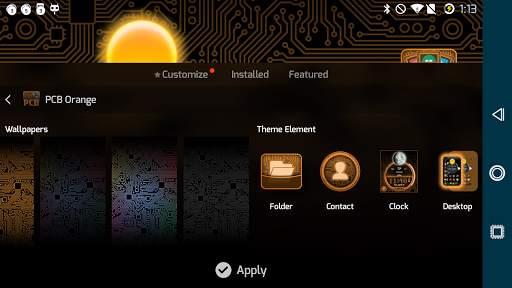 PCB Orange ⁞ TSF Shell 3 Theme screenshot 9