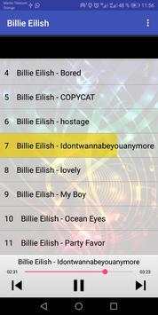 Billie Eilish Songs 1 تصوير الشاشة