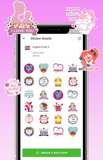 🌸👩‍👦Stickers dia de la madre para WhatsApp screenshot 4