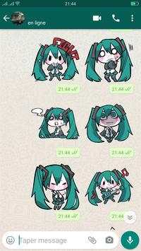 Stickers : Miku Stickers for WhatsApp screenshot 6