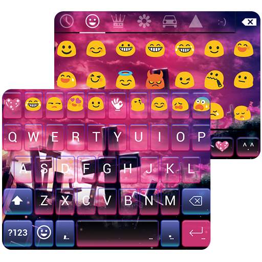 Cross Emoji Keyboard Theme 1.0.6