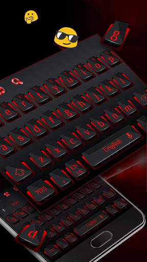Black Red Business Keyboard स्क्रीनशॉट 1