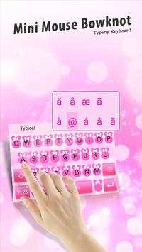 Mini Mouse Bowknot Theme&Emoji Keyboard स्क्रीनशॉट 1
