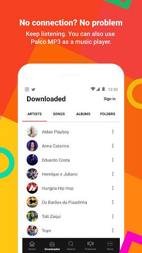 Palco MP3: Listen and download screenshot 3