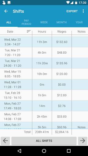 Work Log screenshot 4