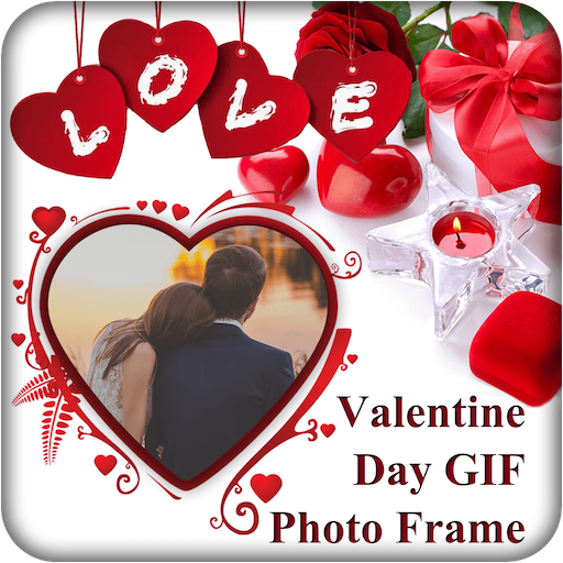Valentine GIF Photo Frame icon