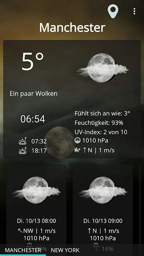 Wetter Deutschland Uhr Widget screenshot 1