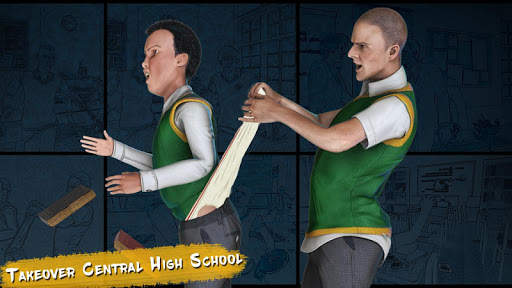Real High School Fighting - Gangster Crime Sim 3D screenshot 6