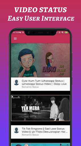 Uvideo Status : status maker screenshot 1