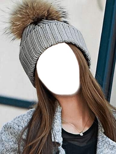 Women Winter Cap Photo Frames screenshot 4