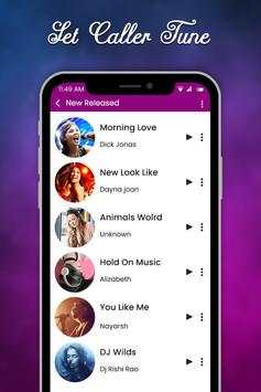 Set Caller Tune : New Song Ringtone Maker 3 تصوير الشاشة
