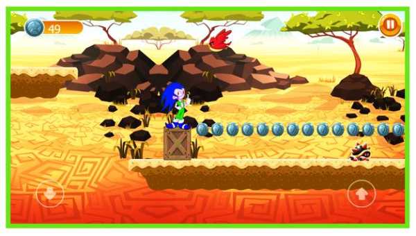Spider Sonic 2D Classic Dash Run скриншот 1