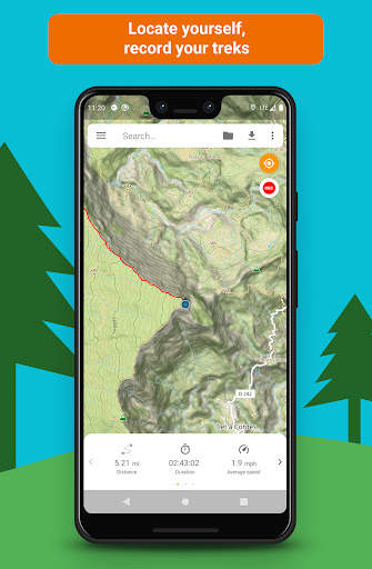 E-walk hiking & trekking offline GPS screenshot 4