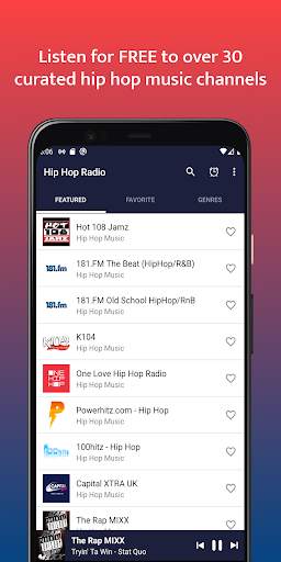 HIP HOP RADIO - Hip Hop, Rap and R&B Music screenshot 1
