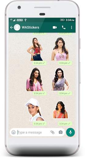 Hansika Motwani Stickers 4 WhatsApp screenshot 7