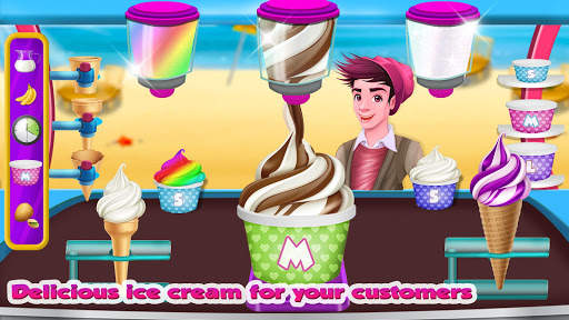 Ice Cream Beach Cart: Ice Popsicle Shop Games screenshot 3