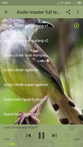 Audio Masteran Burung Tipe Nembak Kasar screenshot 8