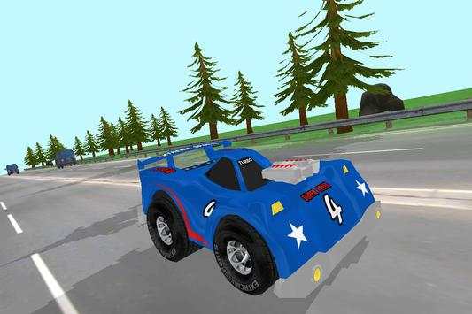 Cartoon Traffic Racing screenshot 4