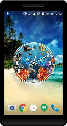 Aquarium Clock Live Wallpaper screenshot 4