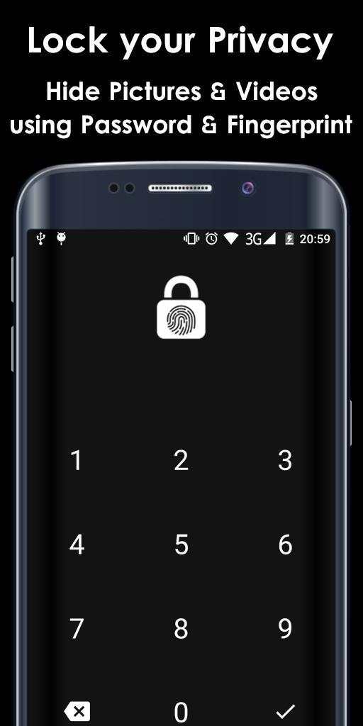 Photo Video Lock App Black Edition 1 تصوير الشاشة