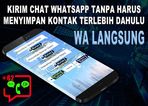 WA LANGSUNG Tanpa Simpan Nomor Kontak Bulk Chat screenshot 1