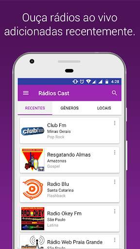 Radios Cast - Ouvir rádios online ao vivo screenshot 2
