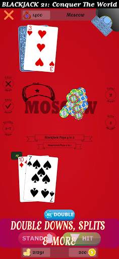 Blackjack 21 Campaign: Conquer the World screenshot 7