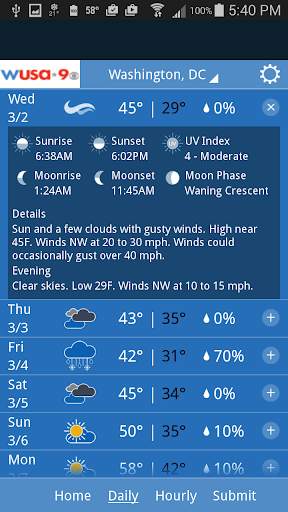 WUSA 9 WEATHER screenshot 2