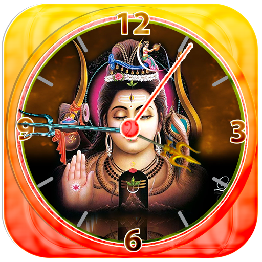 Shiva Clock Livewallpaper أيقونة