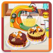 Make cake chocolate Game logo