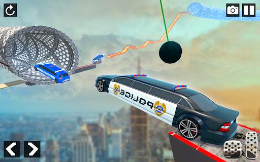 Police Limo Car Stunts - Mega Ramp Car Racing Game screenshot 11