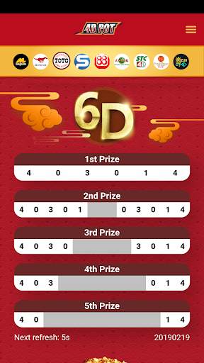 4D POT - 4D Live Result 4DPOT.COM 3D 5D 6D screenshot 3