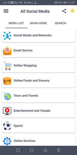 All social media apps in one app - Social Networks screenshot 1