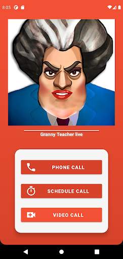 Granny teacher Fake Video Call with Scary Granny screenshot 1