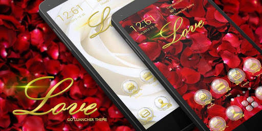 Rose Love GO Launcher Theme screenshot 5