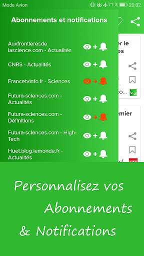 Actualités scientifiques - Gratuit - Science news screenshot 1