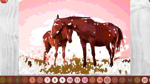 Fluffy Colors: Color by Number screenshot 2