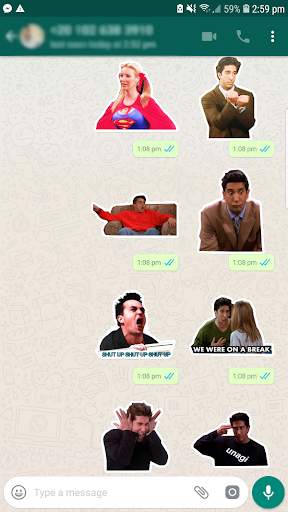 Friends TV Show Stickers for WhatsApp screenshot 4