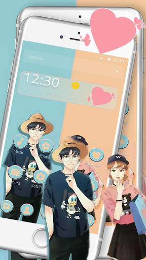 Love Couple Fashion Pose Theme screenshot 3
