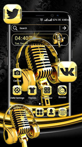 Gilt Music Launcher Theme screenshot 1