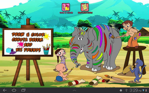 Draw & Color Chhota Bheem screenshot 15