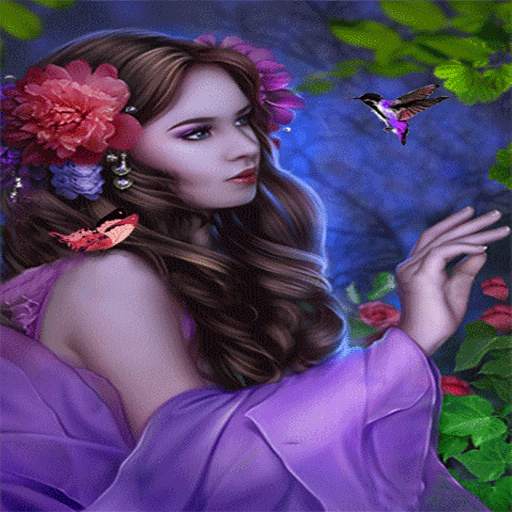Purple Bird Beauty LWP 3