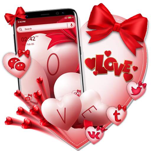 Valentine Love Launcher Theme 1.0.3