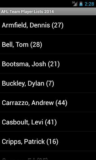 AFL Players 2023 screenshot 3