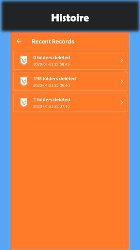Nettoyant de dossier vide screenshot 3