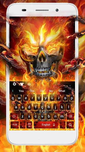 Flame Skull Keyboard screenshot 2
